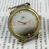 Shanghai Factory Made Manual Mechanical Watch Golden Nail Gradient Grey Dial