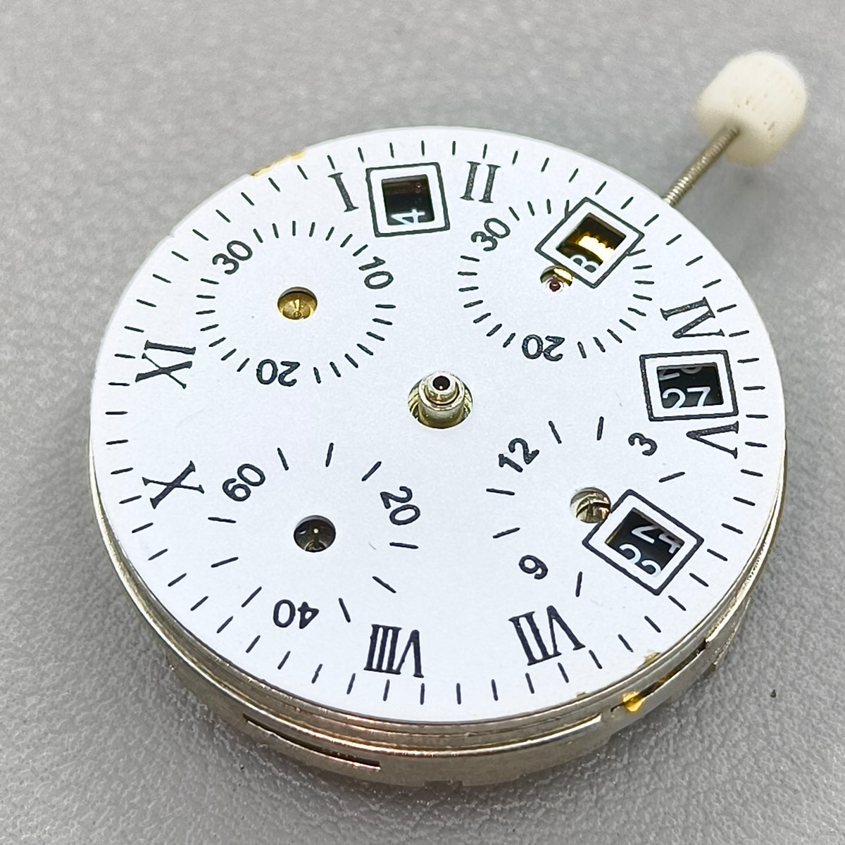 Chinese 7750 GMT Automatic Mechanical Movement 3 Hands Small Second@9