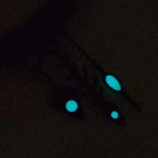 Green lume white fish-shaped watch hands for NH35 NH36 NH38 NH72 movements, precision brand parts