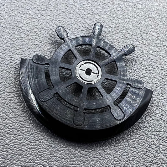 Modified Rudder Rotor Dark Black Oscillating Weight for NH35 NH36 Movement
