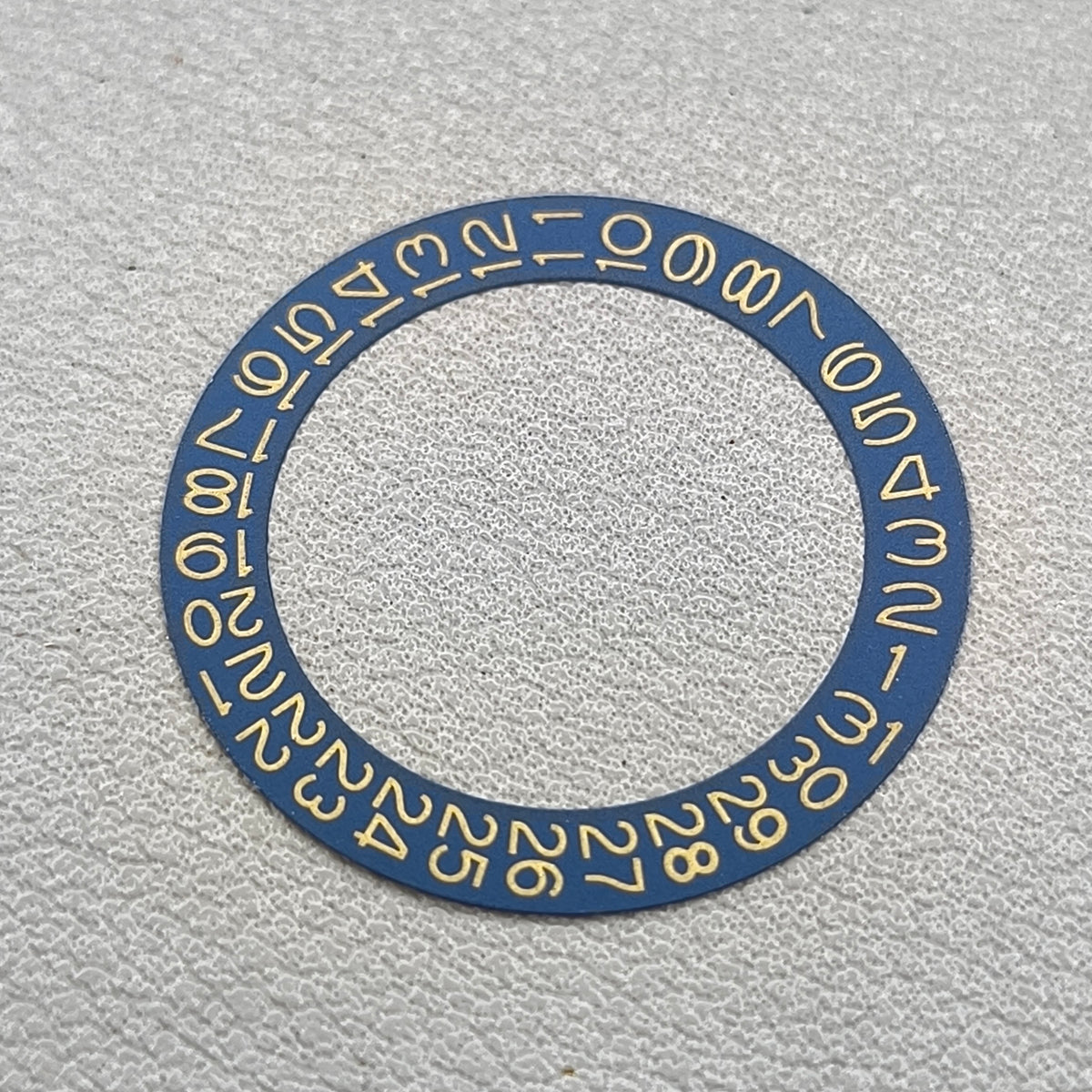 Yellow Font Denim Blue Background Flaxen Disk Date Wheel for Miyota NH35 NH36