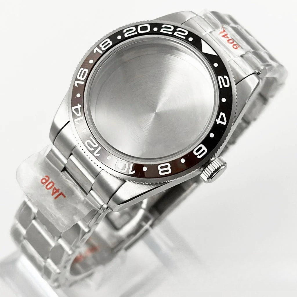 39MM Bezel Domed Sapphire Crystal Case for NH34 NH35 NH36 NH38 ETA 2824 PT5000