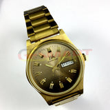 Shanghai Factory Made Manual Mechanical Watch Dark Brown Dial Double Calendar