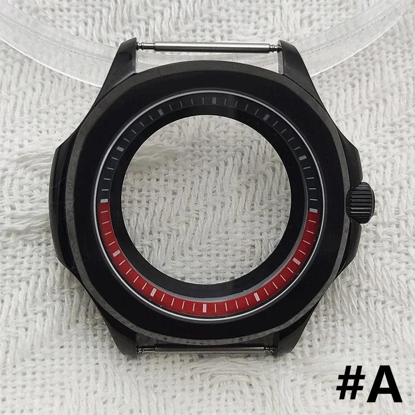 39MM Stainless Steel Colorful Ring Sapphire Glass Cover 5ATM for NH35/NH36/NH70