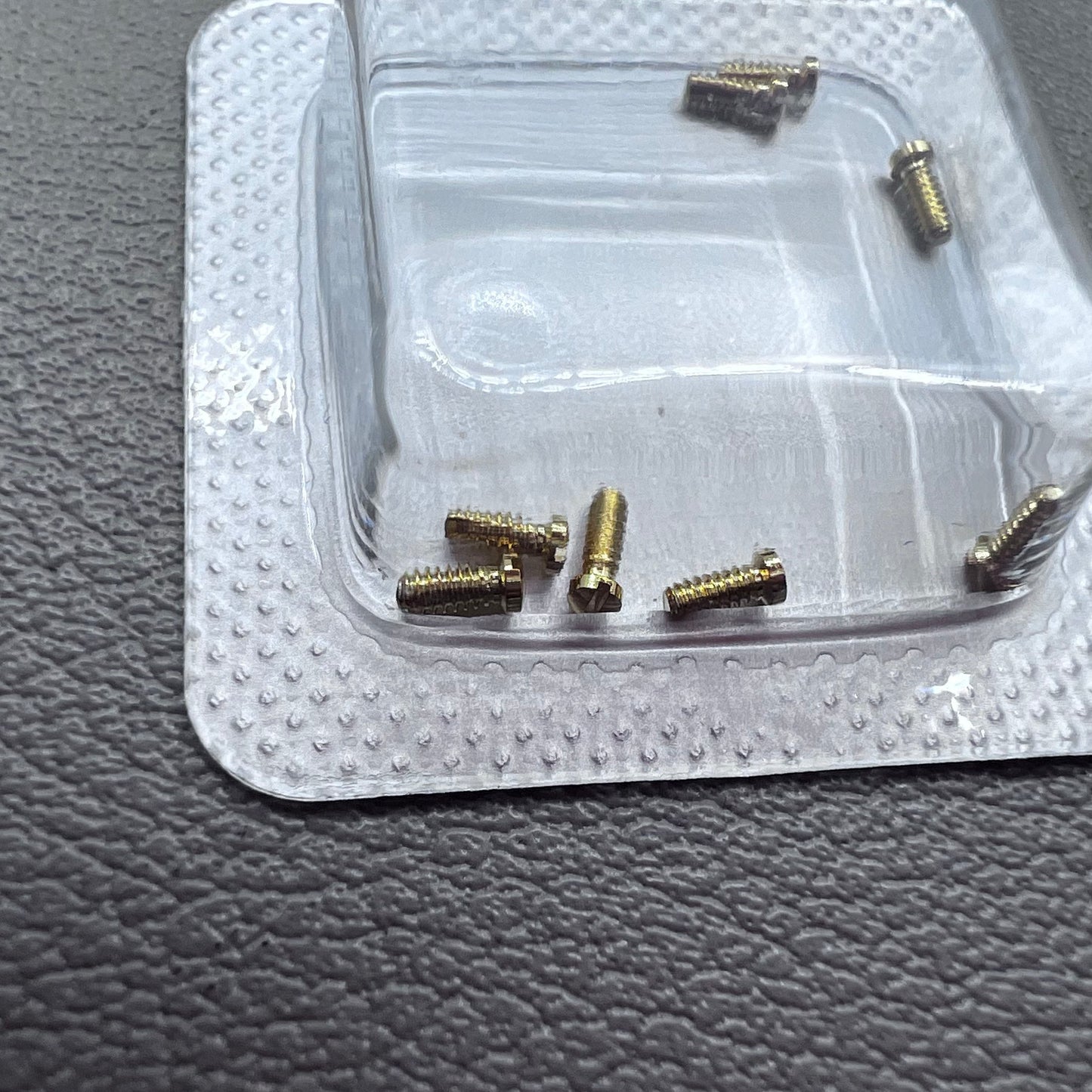 Men Golden 3x1mm Watch Back Cover Screws Slotted Screws Watch Part for Cartier Watches