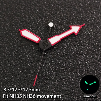 Modified Multicolor Watch Hands For NH35 NH36 Movement with Luminous