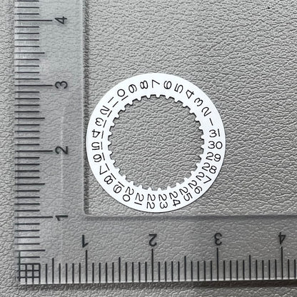 White Date Disk Wheel Date Wheel Replacement Generic for Movement RLX 3235