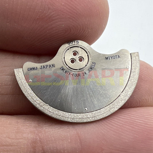 Rotor oscillating weight for Miyota 9015 watch movement, precision parts for smooth operation.