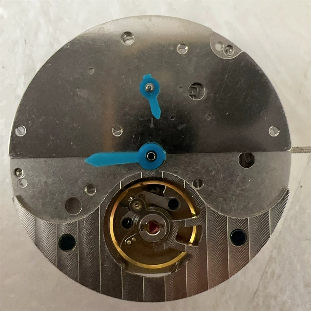 Shanghai Silver mechanical watch with 3 hands, flywheel, small second for elegant timekeeping.