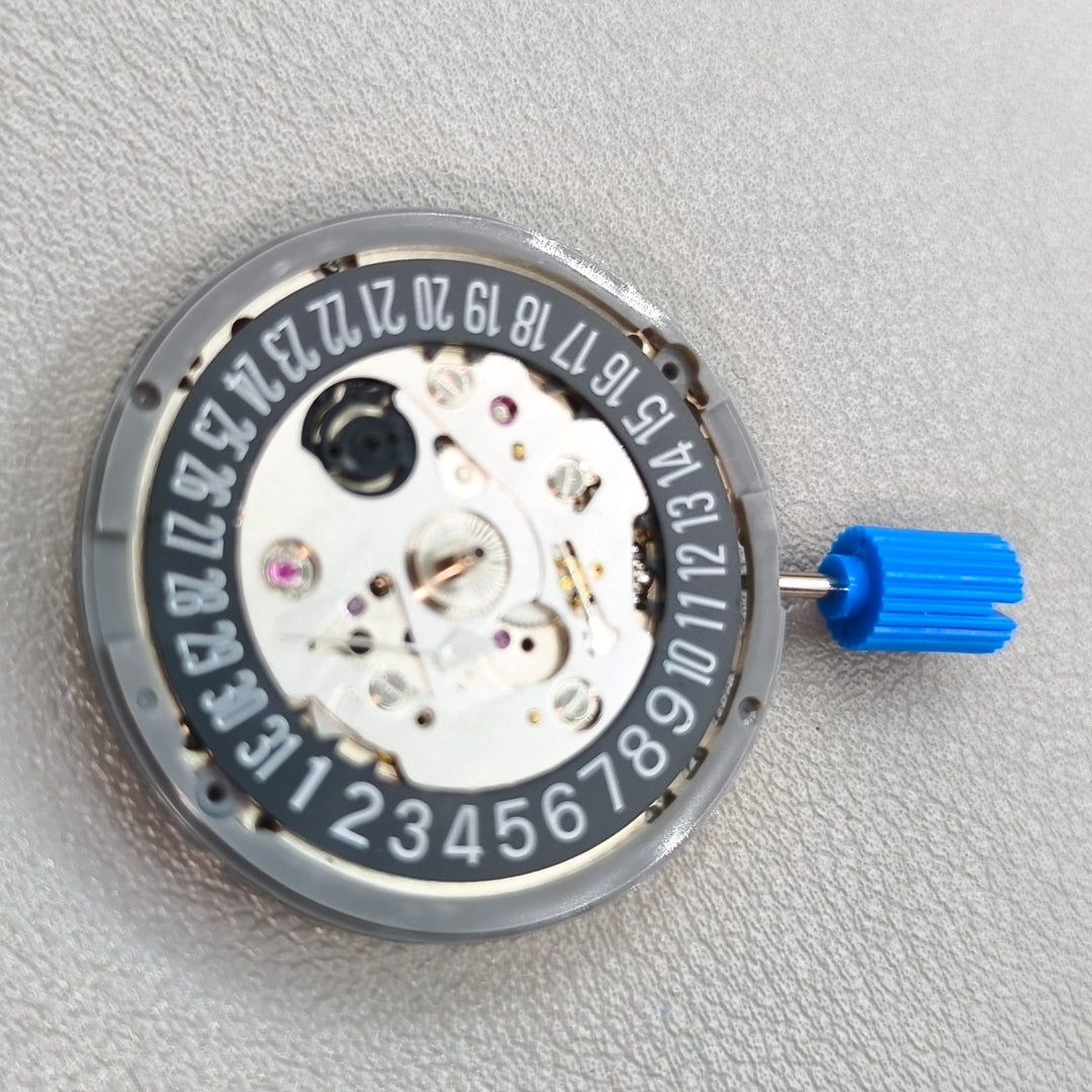 Seiko NH35A Automatic Mechanical Movement Black Wheel 24 Jewels Date@6