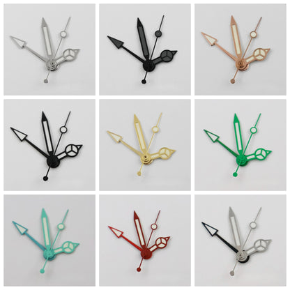 GMT Pointers NH34 Ghost 4 Hands Green Luminous Watch Hands for NH35 NH34A 4R34