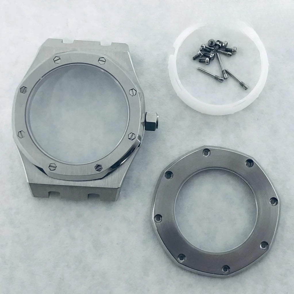 41mm AP Fit NH34 NH35 NH36 Transparent Back Sapphire Crystal AP Watch Case