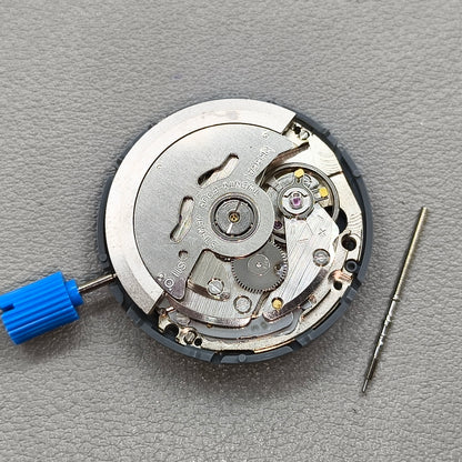 Black English Letter Seiko NH36 NH36A Mechanical Movement Week Crown@3.8