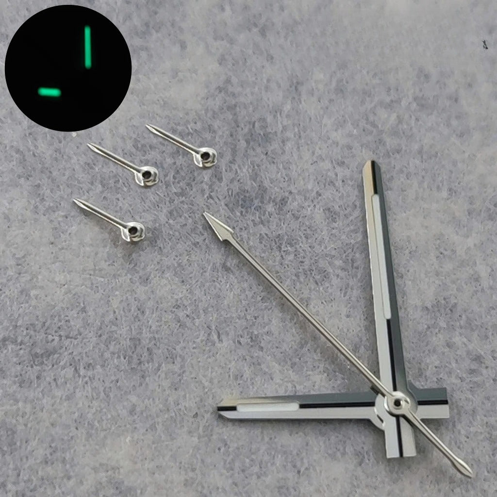 6Pins Multicolor Hands with Green Luminous Watch Hands Pointers for VK63 VK64