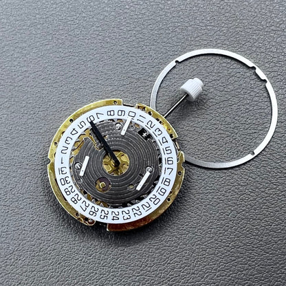 Swiss ISA 8171 Quartz Movement Date@4 White Disk 6 Hands Movement