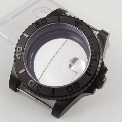 40mm Sapphire Glass Ceramic PVD Watch Case Fit Eta 2824 2836 Miyota NH35 NH36