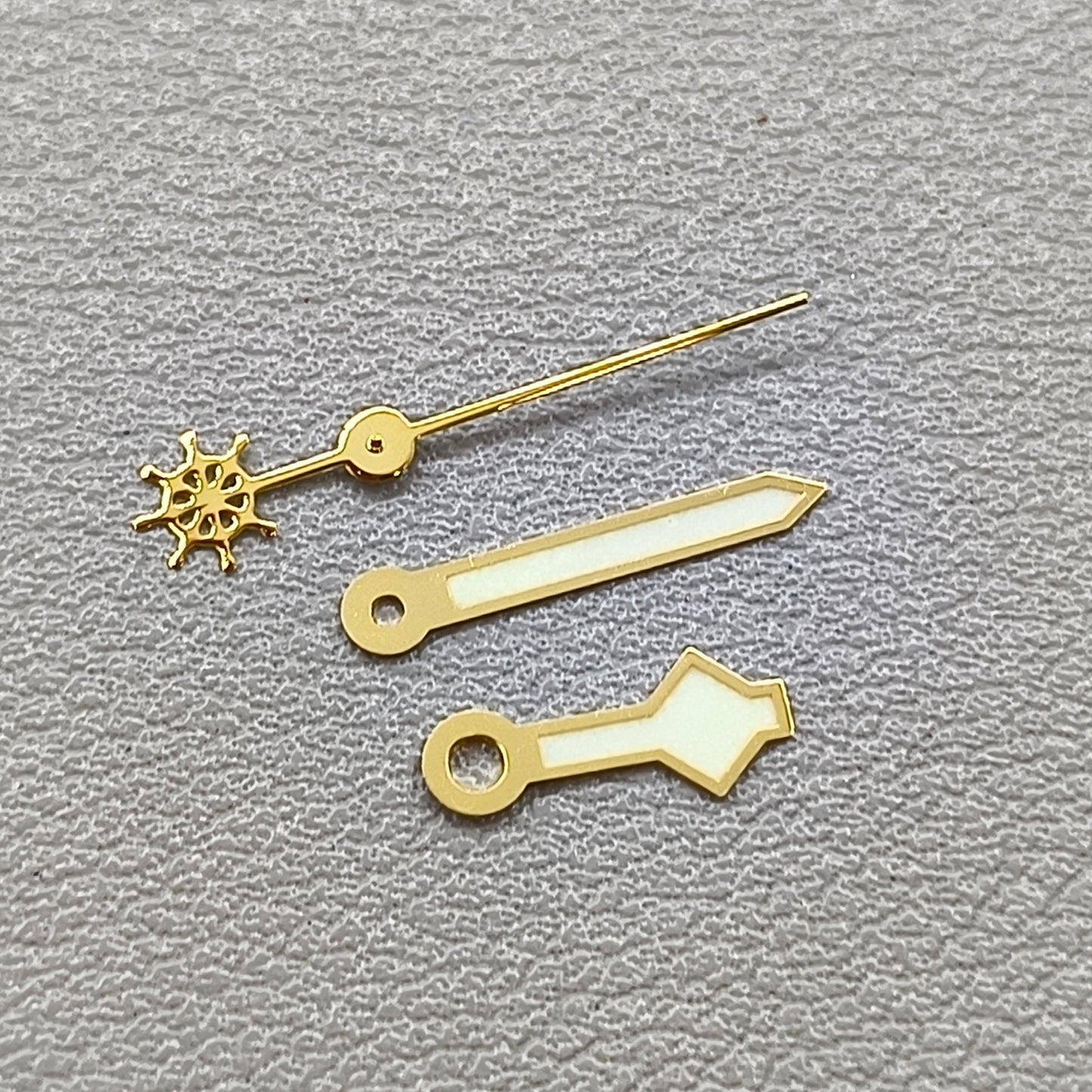 Green Luminous Golden Trim 3 Pins Watch Hands for NH36 NH35 7S26 Movement