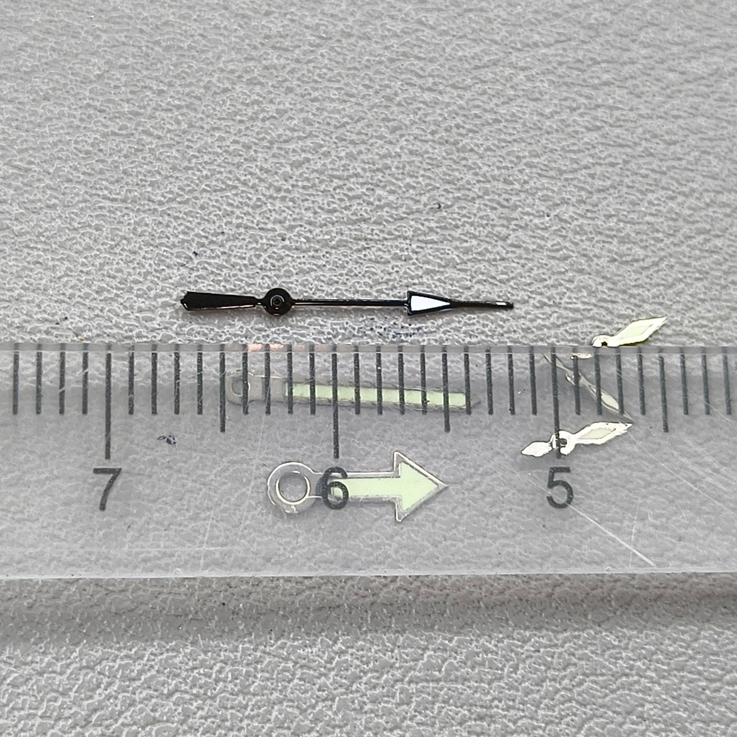 2 Sets/Pack Silver+black Trim Green Lume Watch Hands for Miyota OS10 OS20 OS30