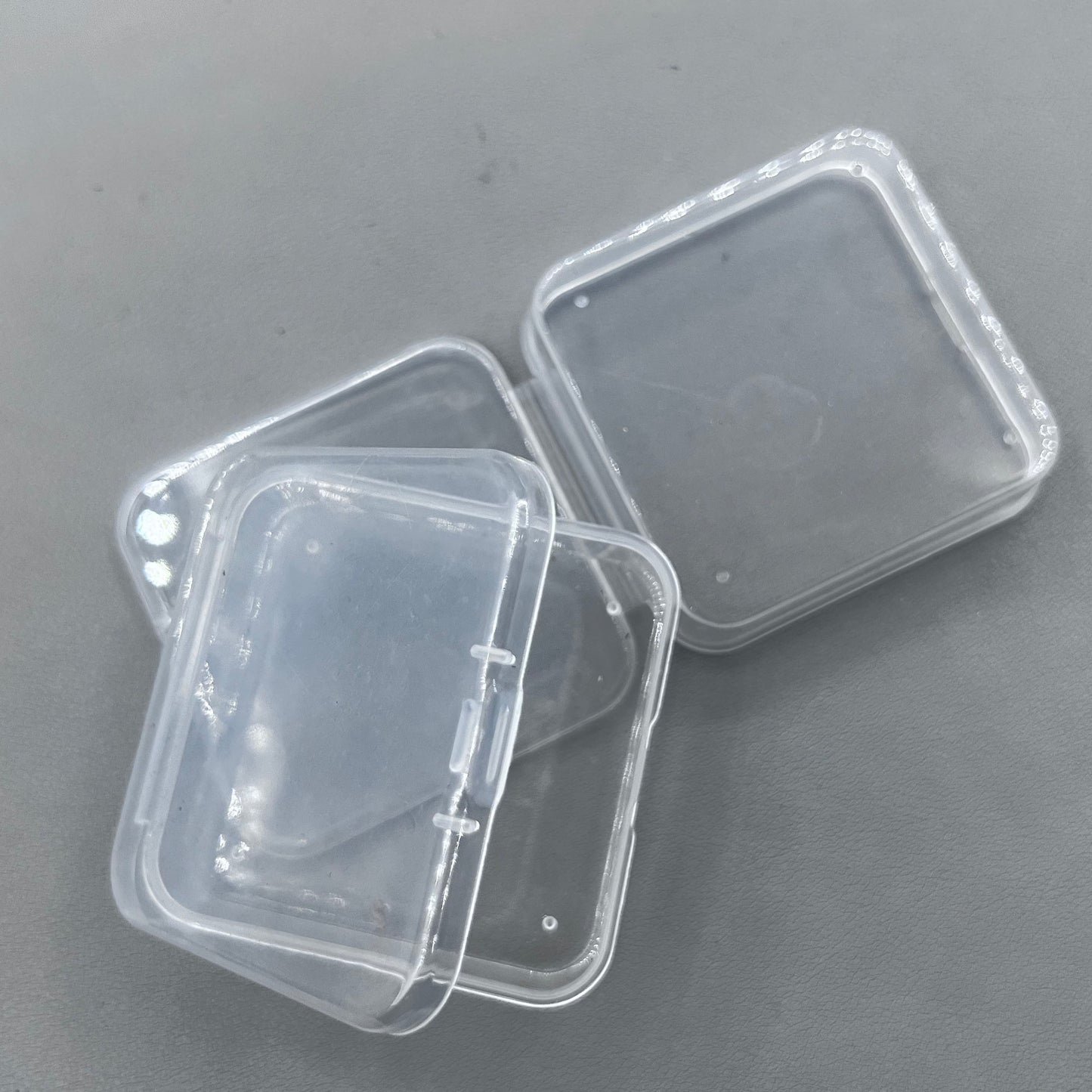 10 PIECES 6.5x2cm Extra Large Square Plastic PP Transparent Box Fit for Watch Part