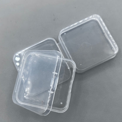10 PIECES 6.5x2cm Extra Large Square Plastic PP Transparent Box Fit for Watch Part