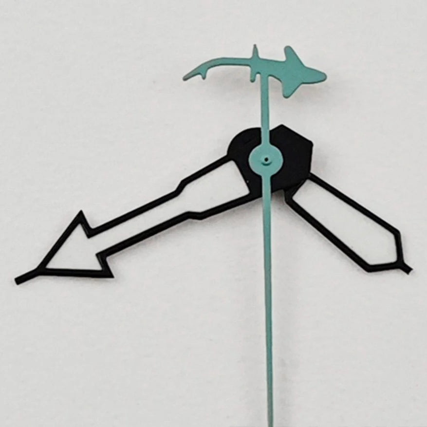 Shark Second Hand Green Lume Watch Hands for NH34 NH35 NH36 NH38 NH39 NH70 NH72