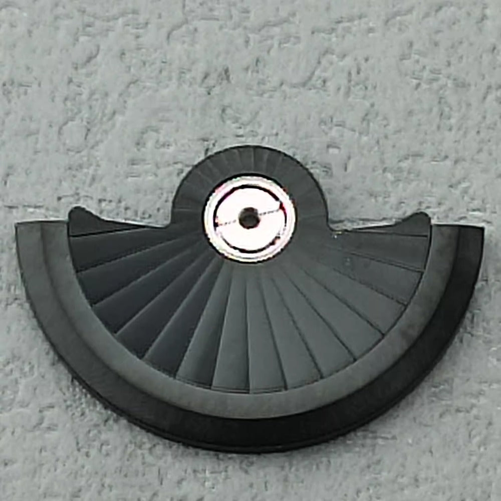 Black Radial Pattern No Hollow Rotor, compatible with NH34 NH35 NH36 NH38 watch movements, enhances performance and style.