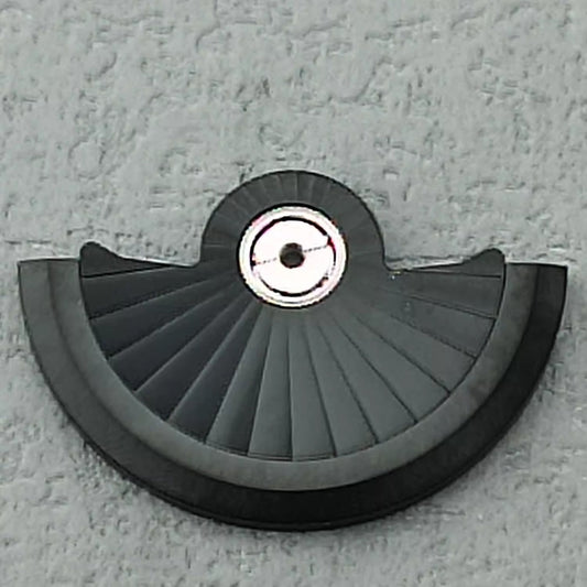 Black Radial Pattern No Hollow Rotor, compatible with NH34 NH35 NH36 NH38 watch movements, enhances performance and style.