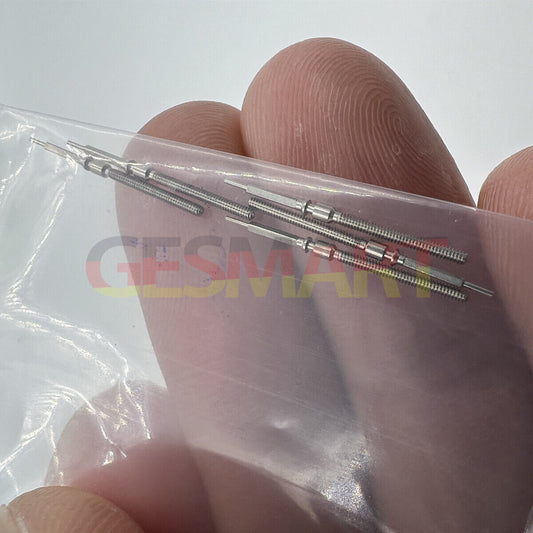 Movement watch winding stem for China Made ST2555, precise spare part for watch repair and maintenance.