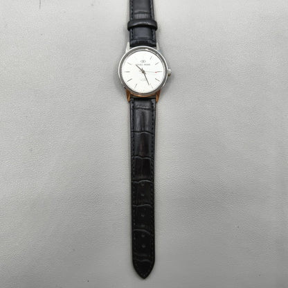 36mm Black Strap Beijing Double Rhomb Manual Mechanical Watch
