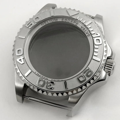 44mm Watch Case for Deep SEA Style for NH34 NH35 NH36 Rotating Bezel Solid Back