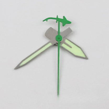 Shark Second Hand C3 Green Lume Watch Hands for NH34 NH35 NH36 NH38 NH70 NH72