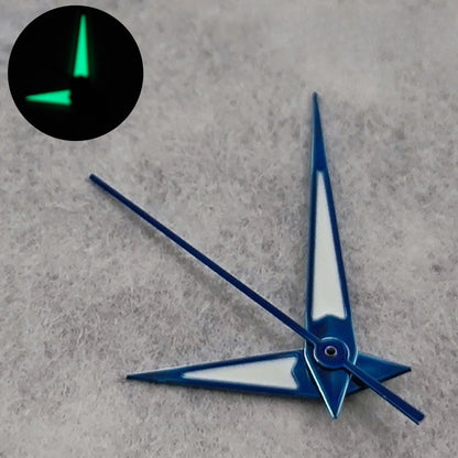 C3 Green Glow Blue Watch Hands Set Compatible with NH34 NH35 NH36 4R 7S