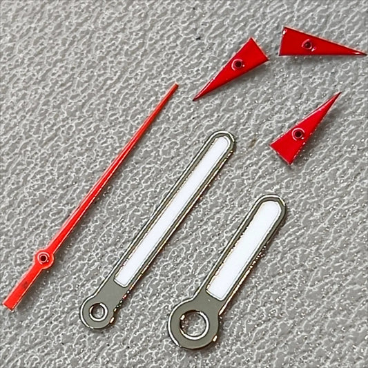 12mm Red Second Hand Silver Trim Watch Hands for OS10 OS60 OS80 Movement Watch Part