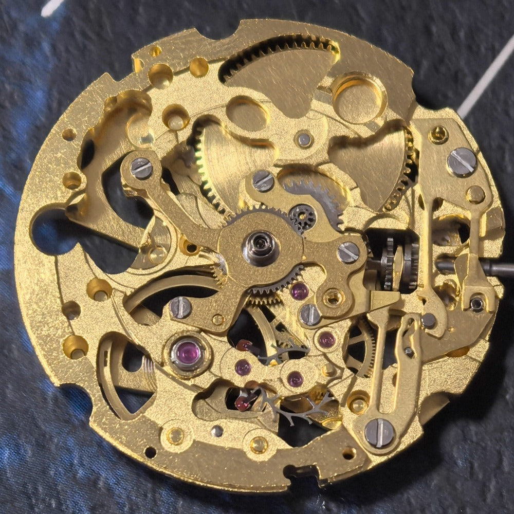 Japan Made Golden Hollow Miyota 8N33 manual watch part for precision mechanical movement by Miyota