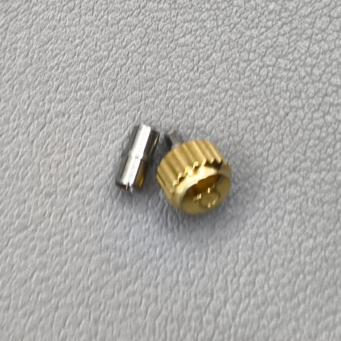 Gold Watch Crown with Tube for OMEGA Seamaster 300 Watch (Size:6.0mm)