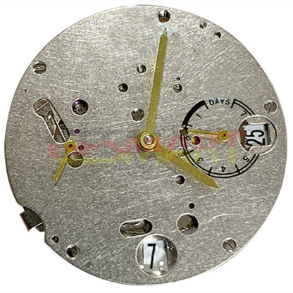 Chinese Tianjin Seagull T25 automatic watch movement with small seconds at 3 and 9 o'clock position