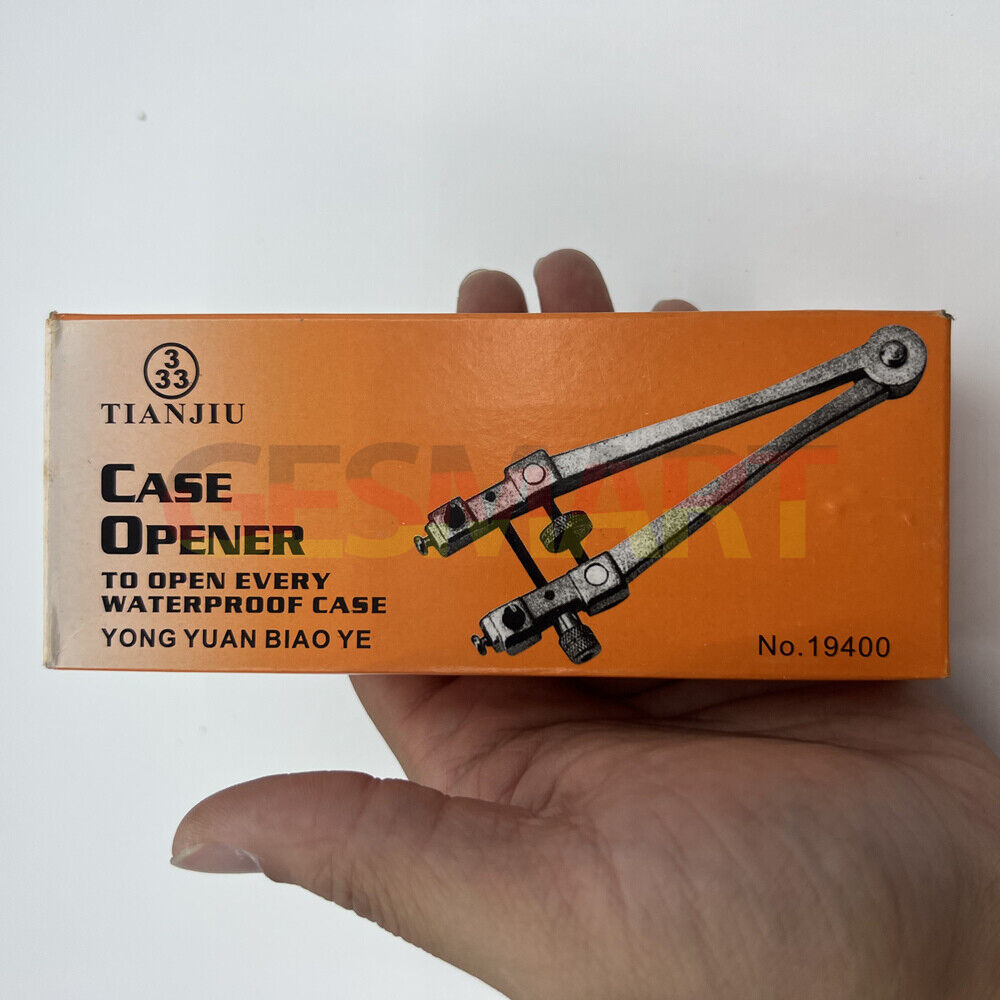 Adjustable wrench by Watchmaker Pro for opening screw back watch cases, essential repair tool for watchmakers.