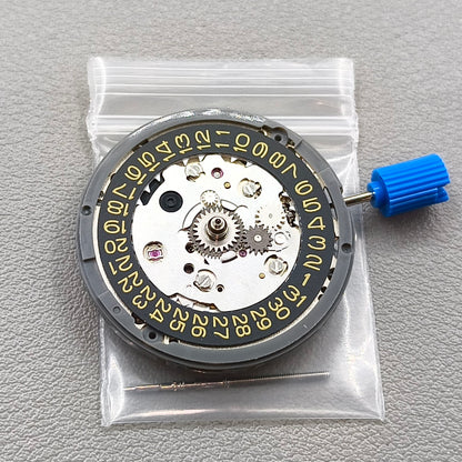 Seiko NH34 Automatic Mechanical GMT Movement Golden Font Black Date Date@3