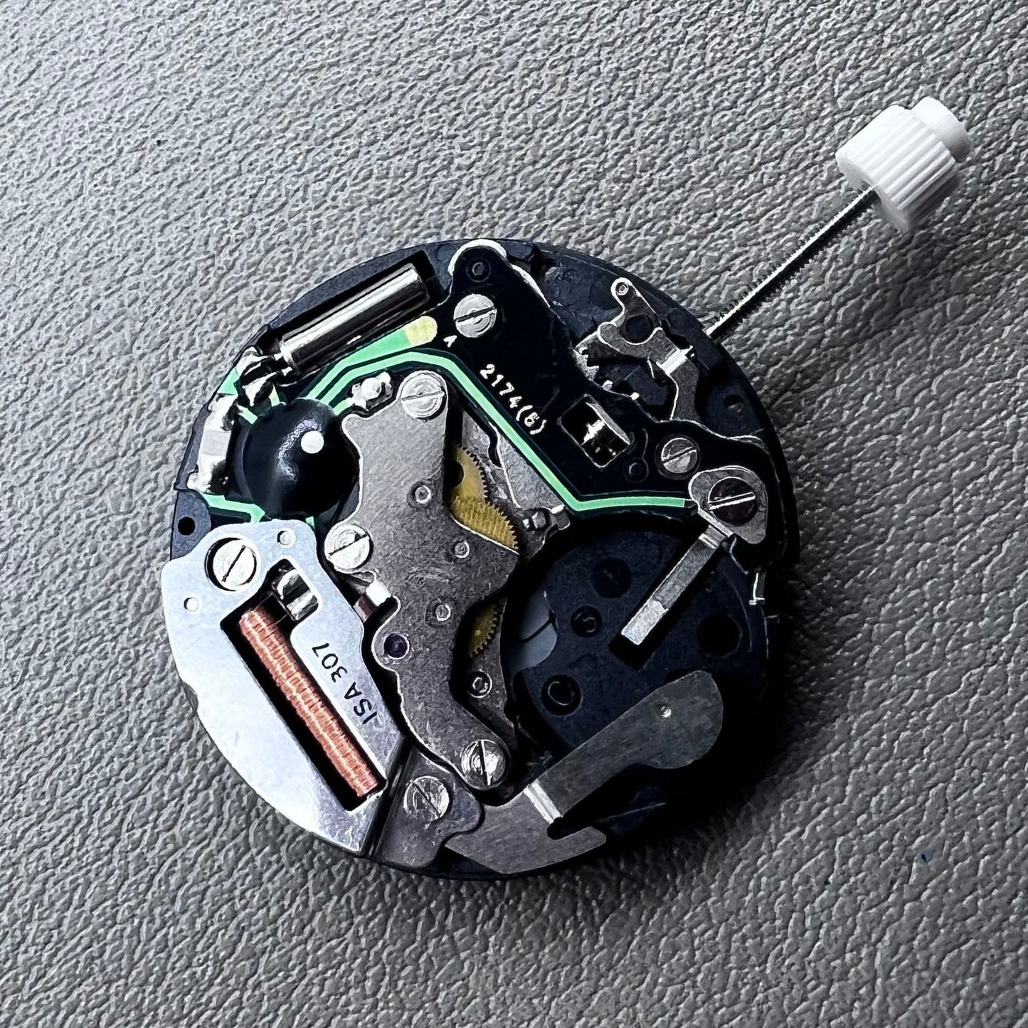 Original Swiss ISA 307 Watch Quartz Movement Date@6
