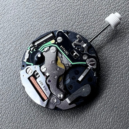 Original Swiss ISA 307 Watch Quartz Movement Date@6