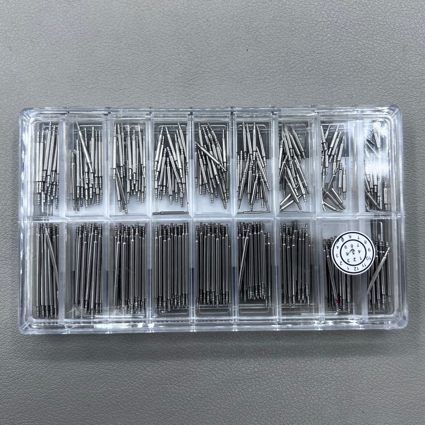 Double Flange Dia 1.2mm Stainless Steel 360 PIECES Watch Spring Bar Kit 18 Sizes