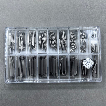 Double Flange Dia 1.2mm Stainless Steel 360 PIECES Watch Spring Bar Kit 18 Sizes