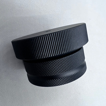 Black rotating stand with 10 slots for 0.6-2.0mm watch screwdrivers, organized storage solution.