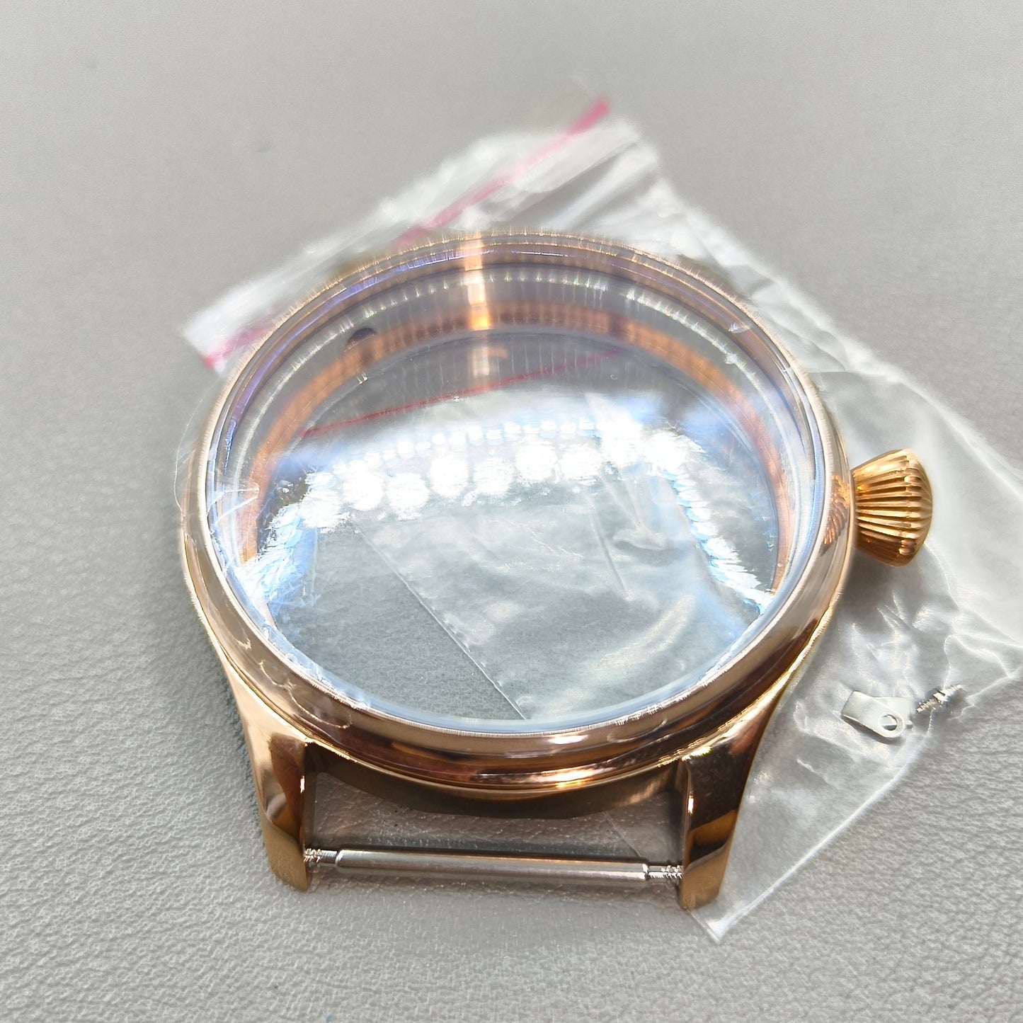 44mm 316L Watch Case Sapphire Glass for Seagull ST3600/ST3621/ETA6497/ETA6498