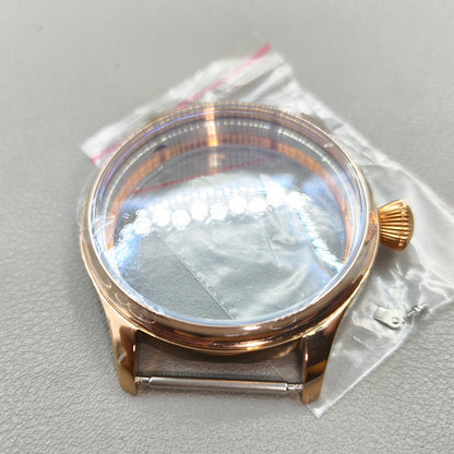 44mm 316L Watch Case Sapphire Glass for Seagull ST3600/ST3621/ETA6497/ETA6498