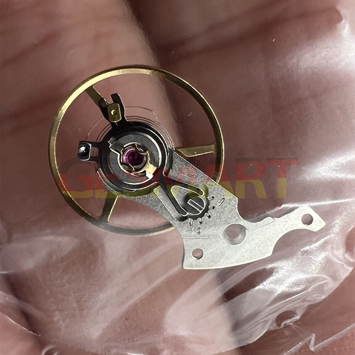 Swiss Complete Balance Wheel with Splint for SW200-1 movement, precision watch part enhancing mechanical accuracy.