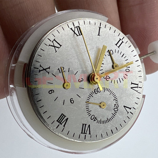 Close-up of China Made 7753 Mechanical 1:1 Movement Clone for Daytona watch accessory, precision engineering.