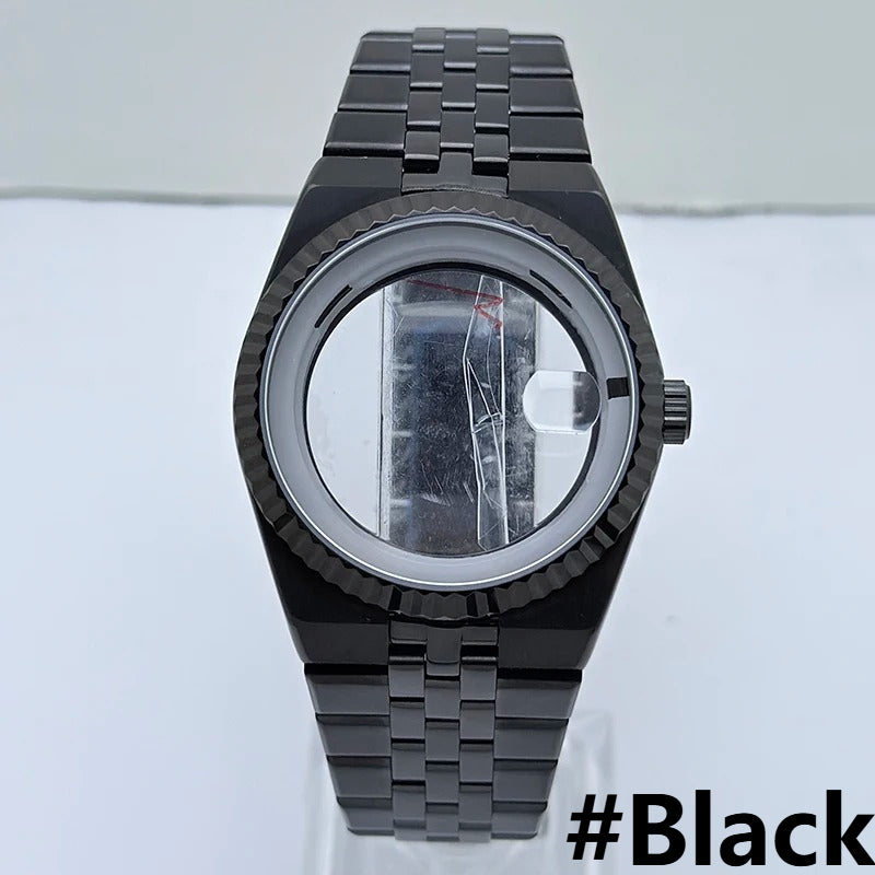 39.5mm Watch Case + Bands Set Land Dweller with Sapphire Glass for NH35 NH36