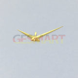 Long Pointed NO Lume Golden Watch Hands for ST3600/ST3620/ETA6497/6498 Movement