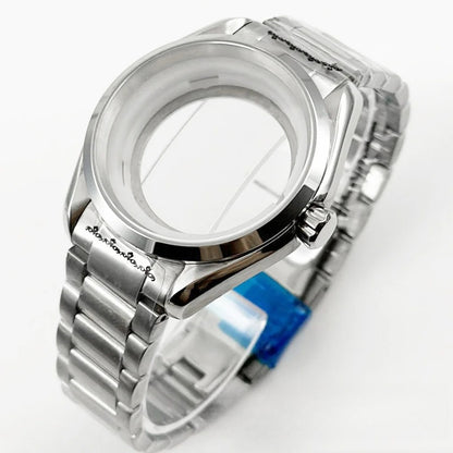 40MM Case Polish Bezel Watch Sapphire Crystal for NH34/35 NH36/37 NH38/39 NH70